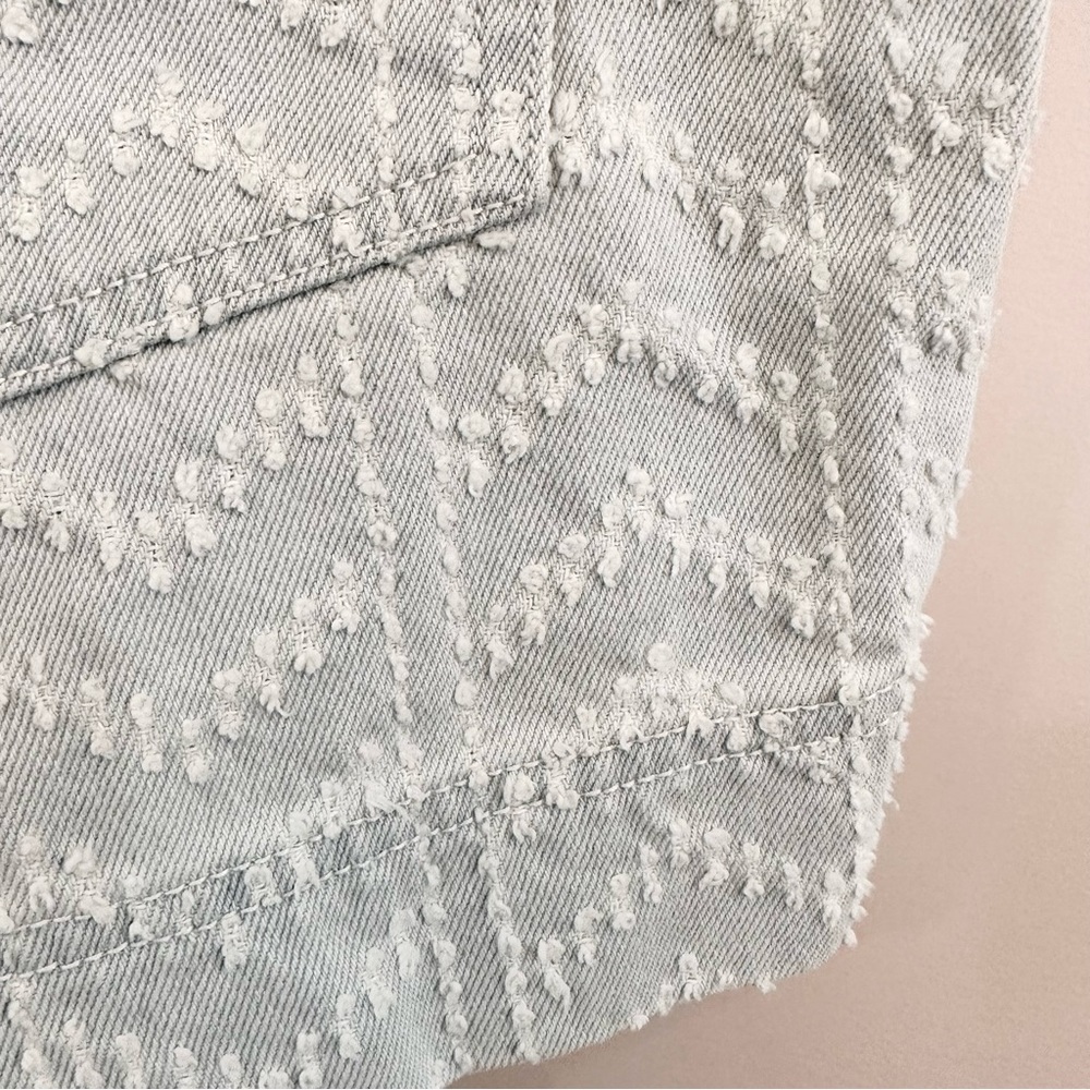 Happy Nature Kate Hudson High Waist Texture Chevron Button Fly Short NWT… - Picture 8 of 11